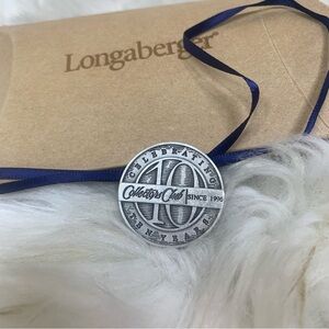 Longaberger Collectors Club Celebration Tie-On Pin